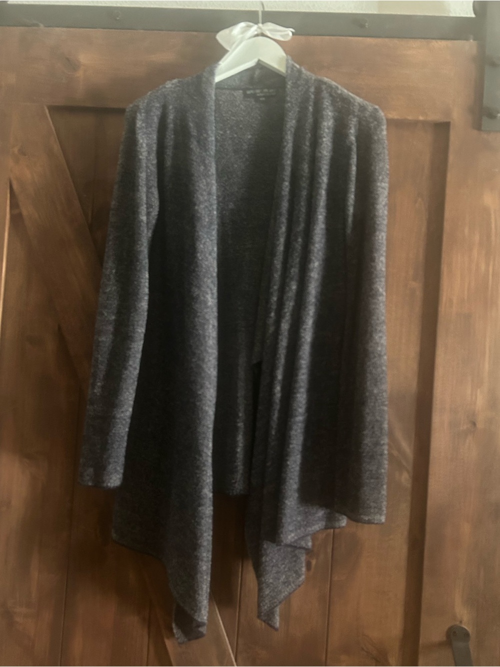 Barefoot Dreams navy Open-Front Draped Cardigan